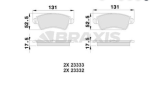 BRAXIS AB0024 PEUGEOT 206 Hatchback Fren Disk Balata Ön